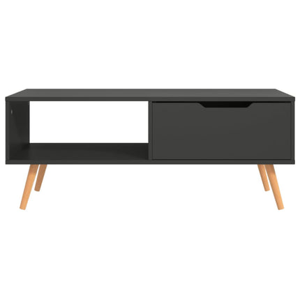 Coffee Table Gray 39.4"x19.5"x16.9" Engineered Wood