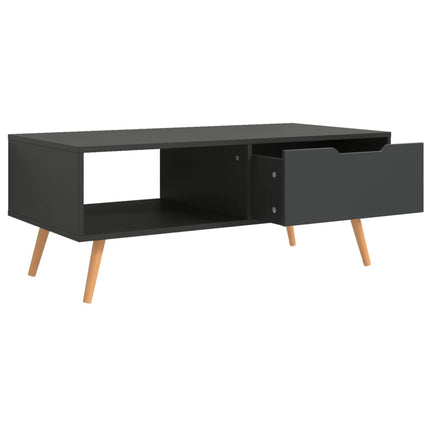 Coffee Table Gray 39.4"x19.5"x16.9" Engineered Wood
