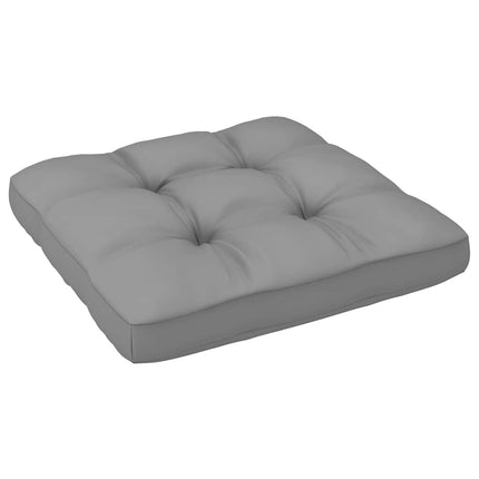 Patio Corner Sofa with Gray Cushions Solid Wood Pine
