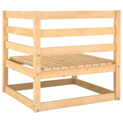 Patio 2-Seater Sofa with Cushions Solid Wood Pine