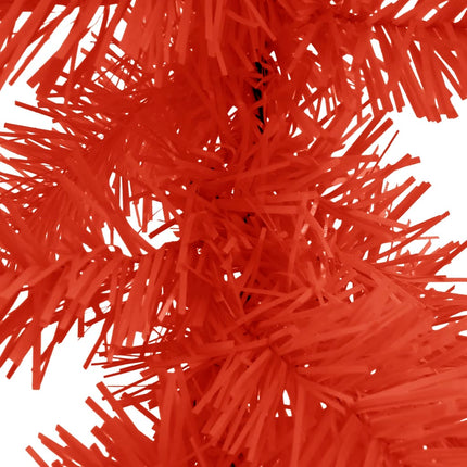 Christmas Garland with LED Lights 16 ft Red