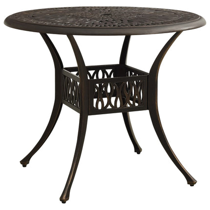 3 Piece Bistro Set Cast Aluminum Bronze