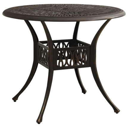 5 Piece Bistro Set Cast Aluminum Bronze