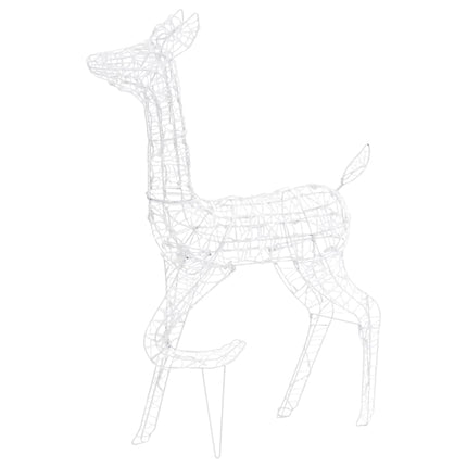 Acrylic Reindeer Family Christmas Decoration 160 LED Colorful