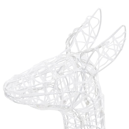 Acrylic Reindeer Family Christmas Decoration 300 LED Colorful