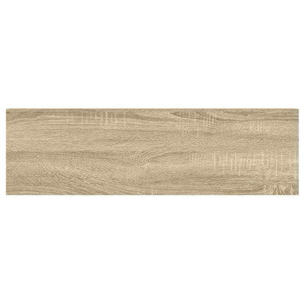 Floating Wall Shelves 2 pcs Oak and White 35.4"x9.3"x1.5" MDF