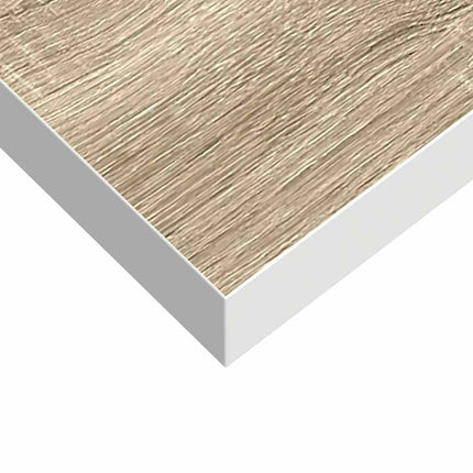 Floating Wall Shelf Oak and White 47.2"x9.3"x1.5" MDF