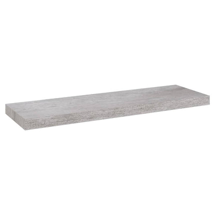 Floating Wall Shelf Concrete Gray 31.5"x9.3"x1.5" MDF
