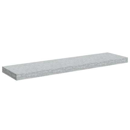 Floating Wall Shelf Concrete Gray 35.4"x9.3"x1.5" MDF