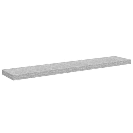 Floating Wall Shelf Concrete Gray 47.2"x9.3"x1.5" MDF