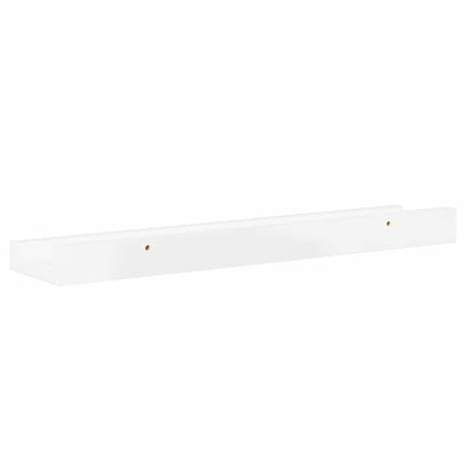 Wall Shelves 2 pcs High Gloss White 15.7"x3.5"x1.2