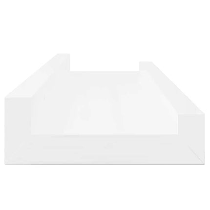 Wall Shelves 2 pcs High Gloss White 15.7"x3.5"x1.2