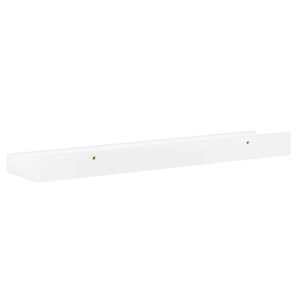 Wall Shelves 2 pcs High Gloss White 15.7"x3.5"x1.2