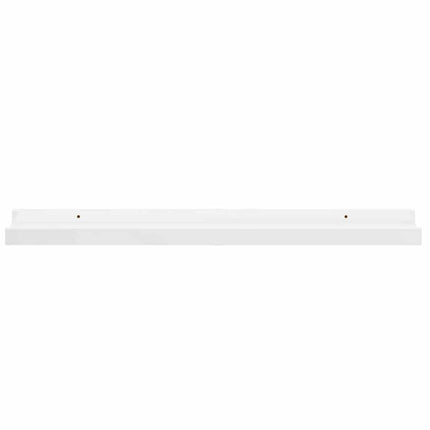 Wall Shelves 2 pcs High Gloss White 23.6"x3.5"x1.2