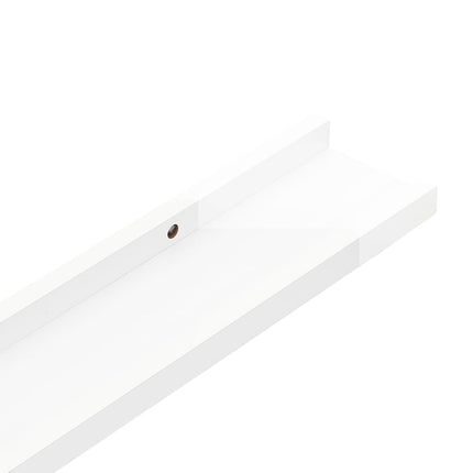 Wall Shelves 2 pcs High Gloss White 23.6"x3.5"x1.2