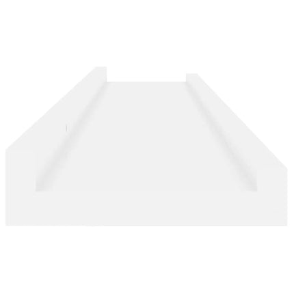 Wall Shelves 2 pcs High Gloss White 31.5"x3.5"x1.2