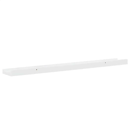 Wall Shelves 2 pcs High Gloss White 31.5"x3.5"x1.2
