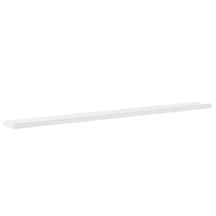 Wall Shelves 2 pcs High Gloss White 45.3"x3.5"x1.2
