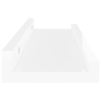 Wall Shelves 4 pcs High Gloss White 15.7"x3.5"x1.2