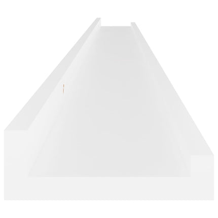 Wall Shelves 2 pcs White 45.3"x3.5"x1.2