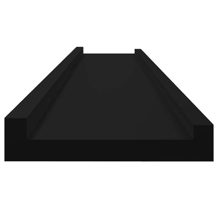 Wall Shelves 2 pcs Black 39.4"x3.5"x1.2
