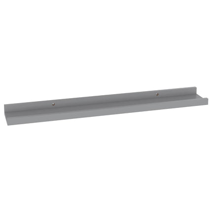 Wall Shelves 4 pcs Gray 23.6"x3.5"x1.2