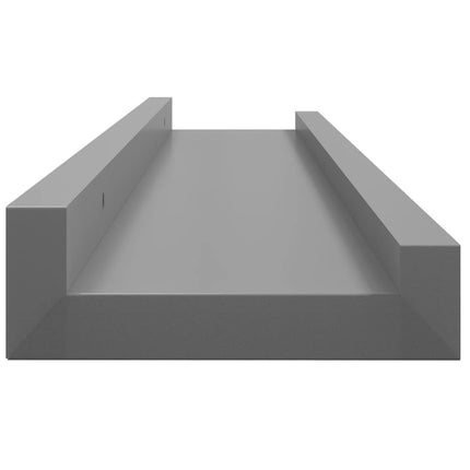 Wall Shelves 4 pcs Gray 23.6"x3.5"x1.2