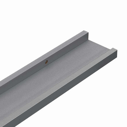 Wall Shelves 4 pcs Gray 23.6"x3.5"x1.2