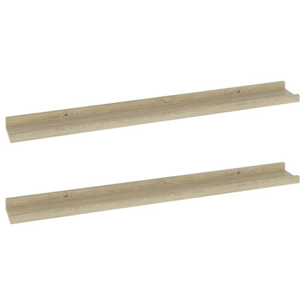 Wall Shelves 2 pcs Sonoma Oak 31.5x3.5x1.2