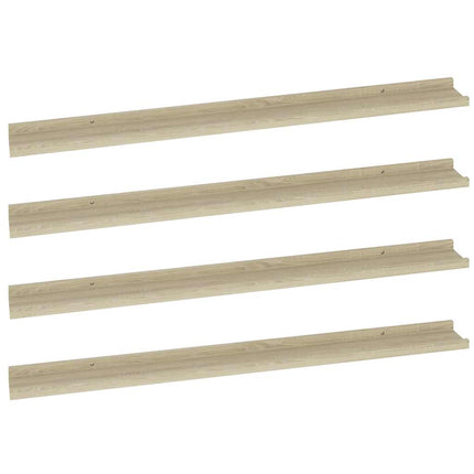 Wall Shelves 4 pcs Sonoma Oak 39.4"x3.5"x1.2