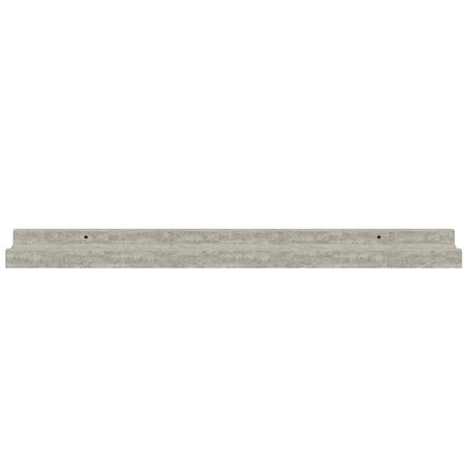 Wall Shelves 2 pcs Concrete Gray 23.6"x3.5"x1.2