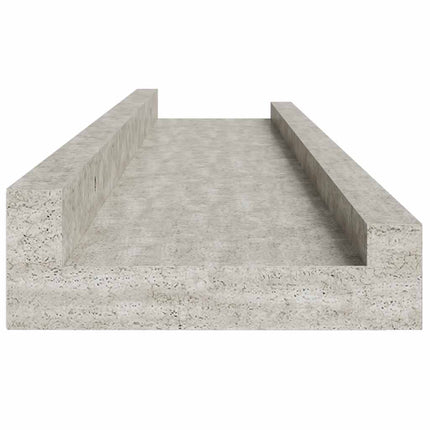 Wall Shelves 2 pcs Concrete Gray 23.6"x3.5"x1.2