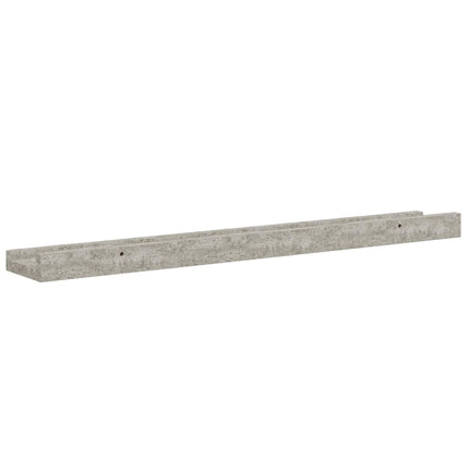 Wall Shelves 2 pcs Concrete Gray 23.6"x3.5"x1.2