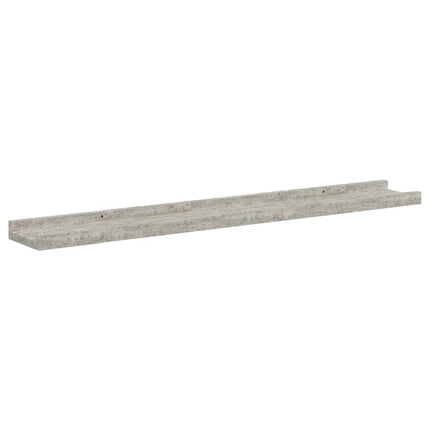 Wall Shelves 2 pcs Concrete Gray 31.5"x3.5"x1.2