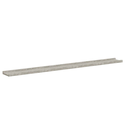 Wall Shelves 2 pcs Concrete Gray 45.3"x3.5"x1.2
