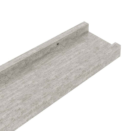 Wall Shelves 4 pcs Concrete Gray 23.6"x3.5"x1.2