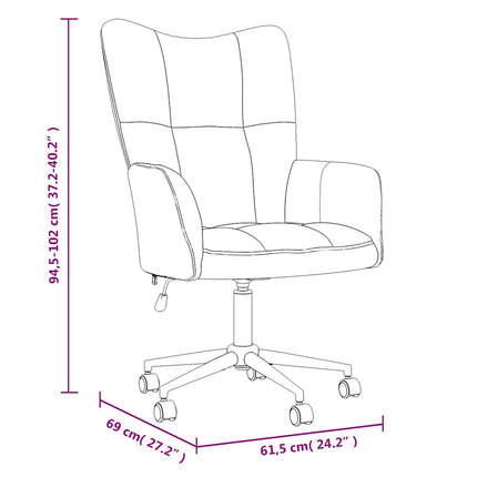 Relaxing Chair Dark Gray Velvet