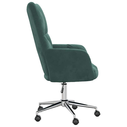 Relaxing Chair Dark Green Velvet