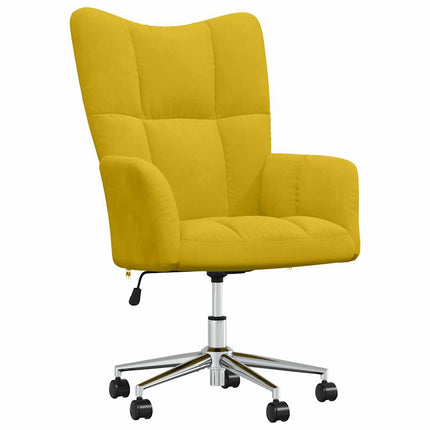 Relaxing Chair Mustard Yellow Velvet