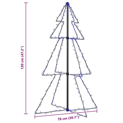 Christmas Cone Tree 160 LEDs Indoor and Outdoor 3x4 ft