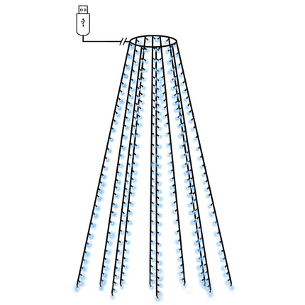 Christmas Tree Net Lights with 300 LEDs Blue 118.1