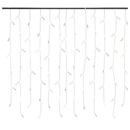 LED Curtain Icicle Lights 393.7" 400 LED Warm White 8 Function