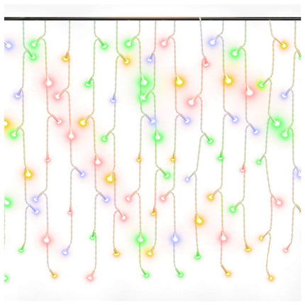 LED Curtain Icicle Lights 393.7" 400 LED Colorful 8 Function