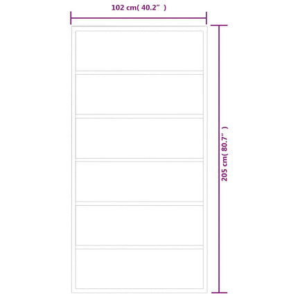 Sliding Door ESG Glass and Aluminum 40.2"x80.7" Black