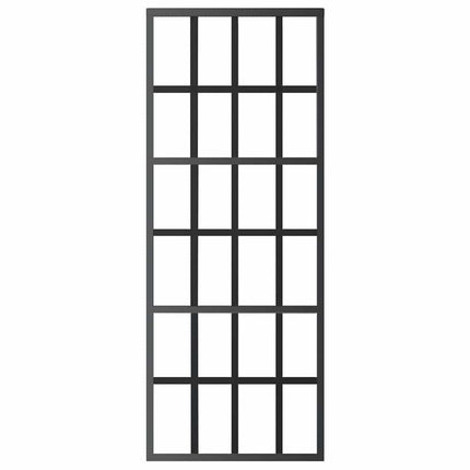 Sliding Door ESG Glass and Aluminum 29.9"x80.7" Black