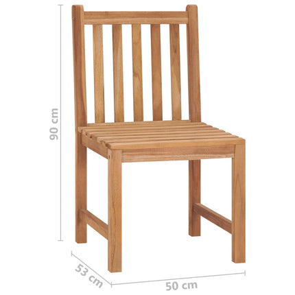 Patio Chairs 4 pcs Solid Teak Wood