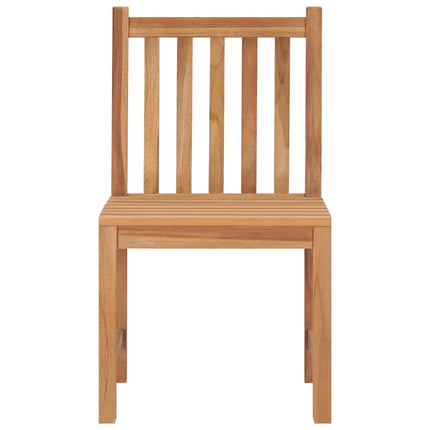 Patio Chairs 8 pcs with Cushions Solid Teak Wood