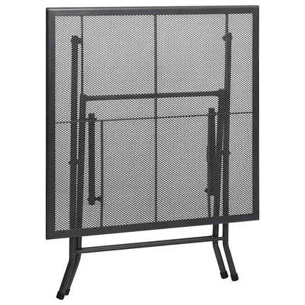 5 Piece Patio Dining Set Steel Anthracite