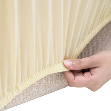 Couch Slipcover Cream 100% Polyester jersey