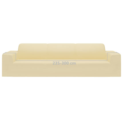 Couch Slipcover Cream 100% Polyester jersey